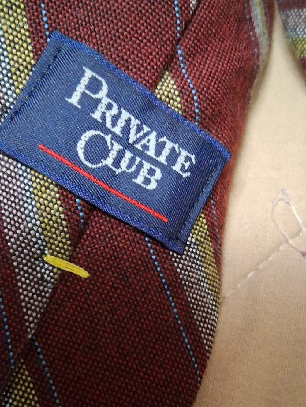Classic Purple Striped Men's Tie with Light Blue and Pale Green Accents